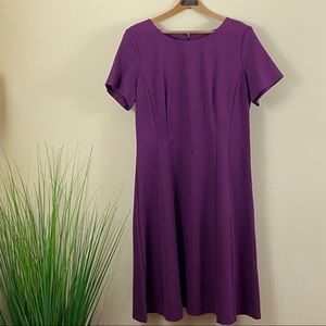 TALBOTS Women’s Plum Fit-and-flare Dress, Size 12